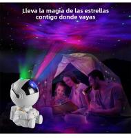 Proyector De Astronauta LED Luz De Noche Galaxia Decoración De Escritorio Cielo Estrellado Creación De Ambiente Para Dormitorio Hogar - details 0