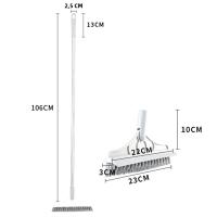 Cepillo De Piso Giratorio Con Mango Largo Escobilla De Cerda Rígida Para Ventanas 2 En 1 Para Limpieza De Baño Y Cocina Rincones Y Esquinas - details 9