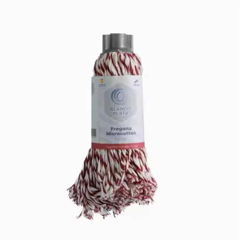 Fregonas de Microfibra y Algodón Minitrenzas Bicolor Super Absorbente Gran Poder de Secado Resistente y Duradera Rosca Universal - 1