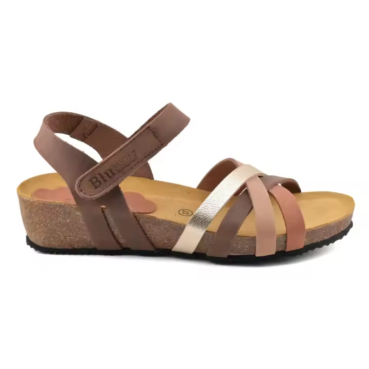 Blusandal| Sandalias Bio marrones | Mujer Piel Piel Bio de Piel - 1