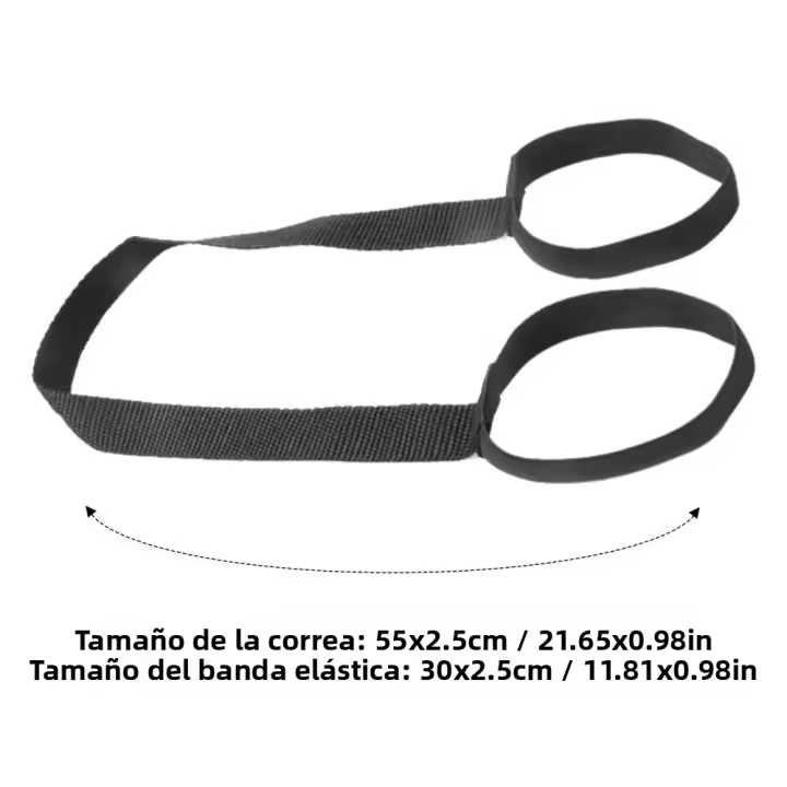 Cinta Ajustable De Yoga Portátil Correa De Hombro Para Ejercicio Y Estiramiento Equipamiento De Fitness Con Almacenamiento - 1