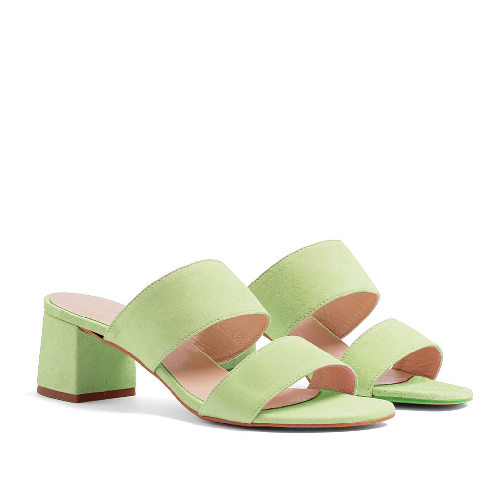 ELODIE SANDALIA 110 PIEL ANTE VERDE CLARO