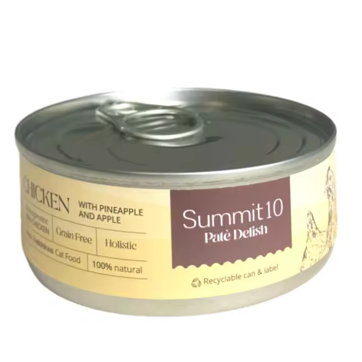 Paté Para Gatos Monoproteico de Pollo Grain Free con Piña y Manzana 85 gr - 1