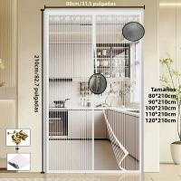 Cortina De Malla Suave Magnética Para Puerta Antisiquios Sin Manos Cierre Automático Para Entrada Cocina Protección Contra Mosquitos - details 5
