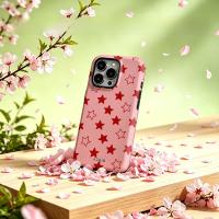 Funda De Teléfono Doble Capa Con Estrella Roja Rosa Para iPhone 17 16 15 14 plus 13 pro Max Anti-Atraque Y Resistente Al Choque Material PC - details 3