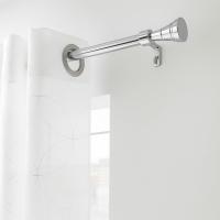 Juego Barra Cortinas Extensible Deco, Material Metal, Chapado Cromo, Medidas 19 mm 120-210 cm, Color Plata - details 0