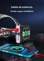 Linterna Frontal LED Ultra Potente 800W Recargable Con Sensor IR Para Pesca Y Camping Luz De Correa 3000M Brillo Alto 60° Ángulo De Haz Impermeable - details 13