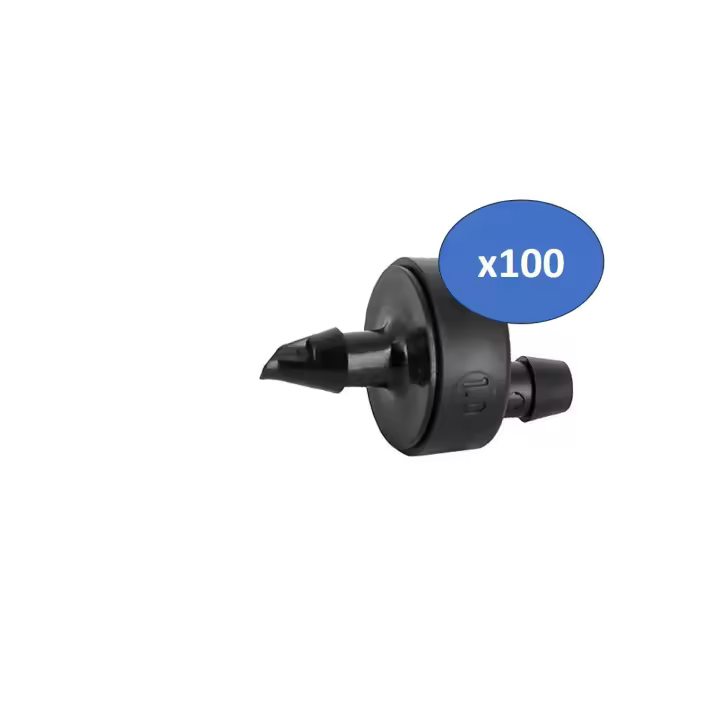 Gotero Rain Bird 4 litros hora, PACKS 100 UNIDADES gotero auto compensante - 1