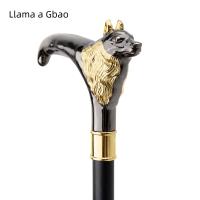 Bastón De Moda De Zorro Oro Y Negro Lujo Decorativo Para Fiesta Cospaly Vintage Con Punta De Goma 93cm - details 4