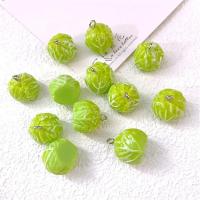 10Pcs Encantos De Resina En Forma De Brócoli 3D Para Manualidades Joyería DIY Pendientes De Comida Simulada Regalos Creativos - details 4