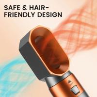 Secador de Pelo 5 en 1 con Cepillo de Aire Caliente, Secador de Un Solo Paso con Cabezales Intercambiables y Cepillo Giratorio, Tecnología Iónica Antiencrespamiento, 3 Velocidades + Función Aire Frío, Styling Profesional para Secar, Alisar, Dar Volumen - details 4