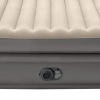 INTEX - Cama de aire Dura-Beam Prime Comfort Elevated, 152x203 cm, Fiber-Tech, plegado compacto, bolsa de almacenaje, peso máximo 272 kg, material flocado aterciopelado, 51 cm altura - details 2