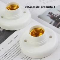 Soporte De Bombilla De Tornillo E27 1-20PCS 220V Base De Lámpara Blanca Adaptador De Soporte Para Luz De Techo - details 2