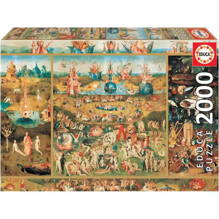 Educa Borrás ++ Puzzle 2000 Piezas El jardín de las delicias (18505) - 1