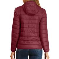 Chaqueta De Invierno Para Mujer Ligeramente Acolchada Con Capucha Cierre De Cremallera Impermeable Y Térmica Con Bolsillos Estilo Casual - details 46
