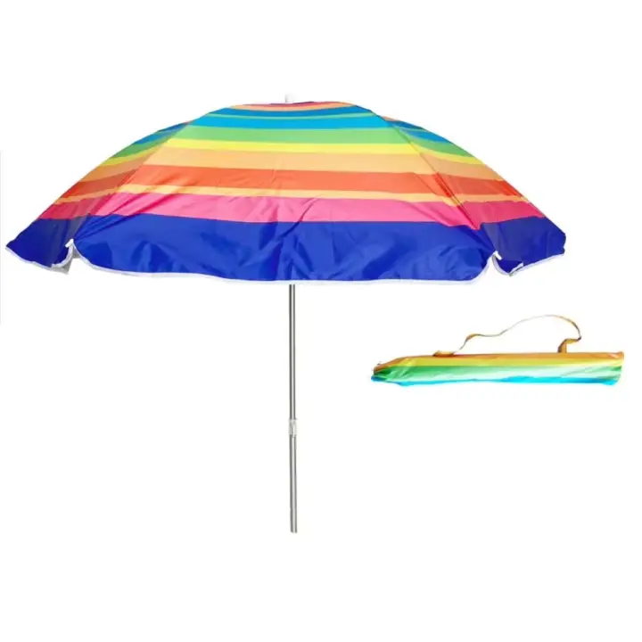 Sombrilla Playa Antiviento 140/160cm UV50+ Marinera (Inclinable con Funda) - 1