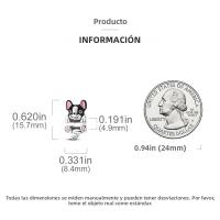 Colgante De Gato Luna Estrella En Plata Para Mujer Pendiente De Earphone Dangle Joyería De Moda DIY Regalo Bangle Bracelet Fit - details 92