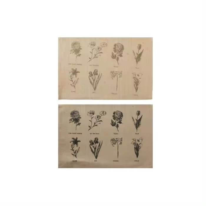 INDIVIDUAL YUTE 45X30X0,1 BOTANICO 2 ST, UD - 1