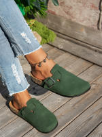 Zapatillas Casuales Para Mujer 2025 Nueva Modelo Temporada Completa Antideslizantes Moda Media Punta Sin Cierre Con Hebilla Adecuadas Para Interior Exterior Actividades Al Aire Libre - details 19