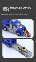 Camión Doble Volante Transporter Juguete Para Niños Modelo De Coche Plegable Con Ejector De Aleación Regalo De Halloween Acción De Gracias Navidad - details 6
