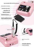 Máquina De Uñas Profesional 45000RPM Con Base Y Pantalla LCD Grande Herramienta De Manicura Eléctrica Pulidora De Uñas Para Salon - details 4