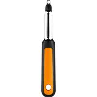 BRA Efficient Pelador Liso Forma I, Utensilio de Cocina, Ideal para Pelar o Hacer Finas Láminas de Fruta y Verduras (Patatas, Zanahorias), Pela Patatas, Apto para Lavavajillas, Mango Resistente y Ergonómico que Minimiza el Esfuerzo, Naranja - details 0