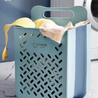 Cesta De Ropa De Baño Plegable Y De Pared Para Almacenamiento De Ropa Sucia Organizador De Lavandería Familiar Material Ecológico Plástico Y Cemento - details 7