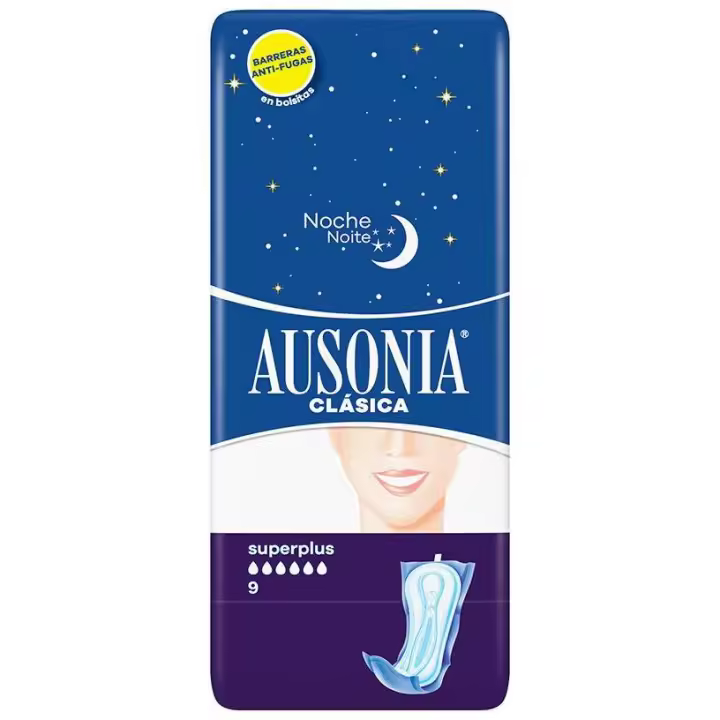Ausonia Compresas Super Plus Noche 9Uds - 1