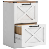 HOMCOM Cajonera Escritorio con Cajones, Cajonera de Oficina, Mueble Archivador, Soporte para Impresora, con Riel Colgante para A4 y Carta, Blanco - details 0