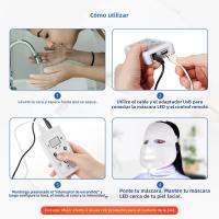 Máscara Facial LED De 7 Colores Sin Tratamiento De Cuello Terapia De Luz LED Rejuvenecimiento Fotón Máquina De Belleza Para La Piel Firme - details 8