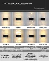 Lámpara De Pared LED Moderna Nórdica En Acrílico Lámpara De Sobremesa Para Dormitorio Y Sala De Estar 27cm 6W 85-265V Color Negro Oro Plateado - details 1