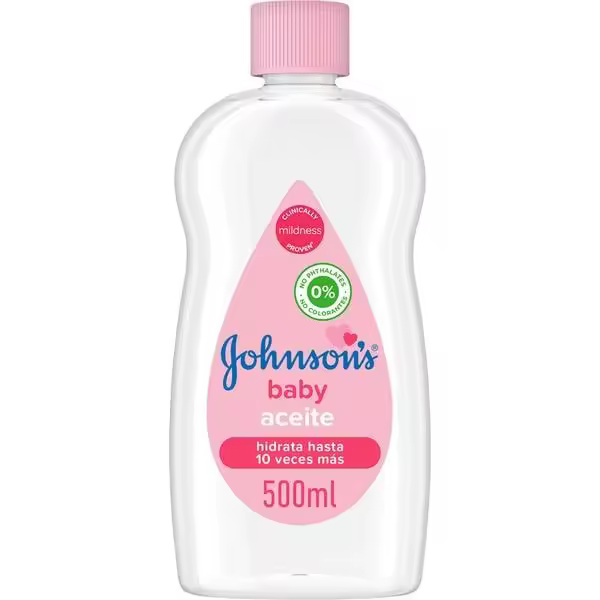 JOHNSON'S Aceite Baby Hidratación 500 ml - Pack 3 unidades - 1