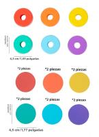 Juguete De Madera Para Educación Temprana Anillo Arcoíris Conciencia De Colores Entrenamiento De Coordinación Mano-ojo Y Clasificación De Columnas - details 12