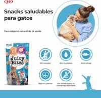 INABA Juicy Bites (3x11,3 gr) - Snack Húmedo para Gatos Sin Gluten Sin Conservantes con Vitamina E (Calamar con Caldo Casero, Pollo con Atún, Pescado con Almeja, Cangrejo con Vieira) - details 2