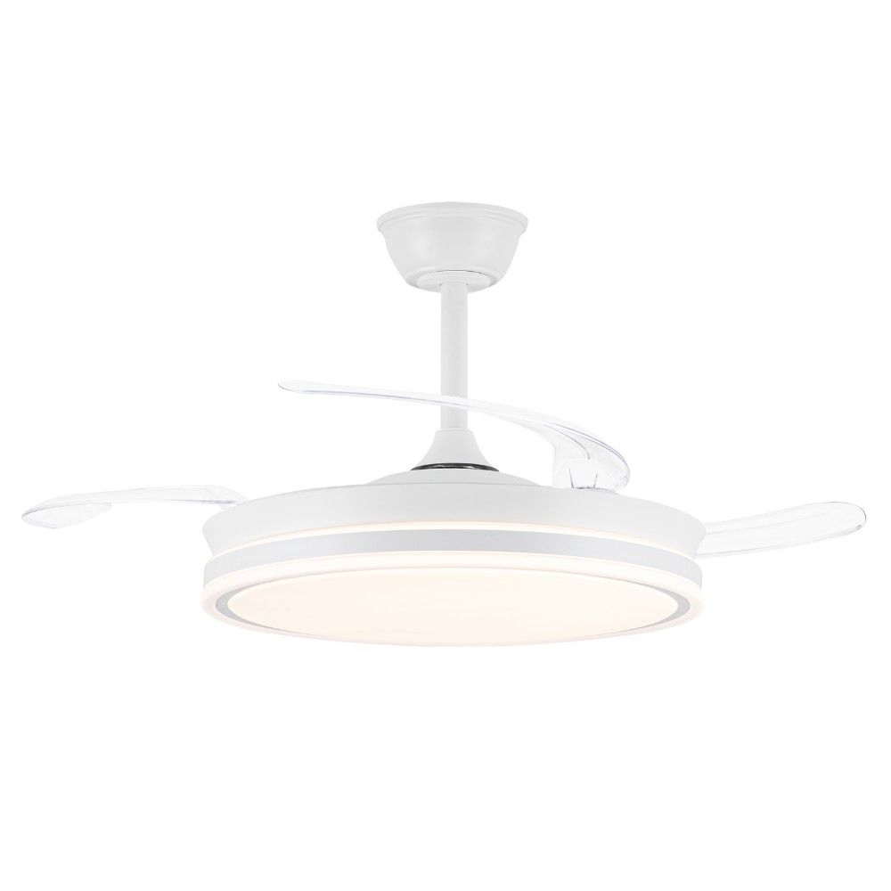 Akunadecor - Ventilador de techo BEST SELLER motor DC 6 velocidades, con SMART APP Tecnología Led 72W sistema CCT 7920 Lúmenes, Control remoto con temporizador, LUZ REGULABLE en color e intensidad, MEMORIA motor inverter verano/invierno ultra silencioso.