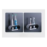 Soporte Para Cepillo De Dientes Oral B Organizador De Baño Con Doble Agujero Para Cepillo Eléctrico Accesorio De Baño Auto-Adhesivo - details 1