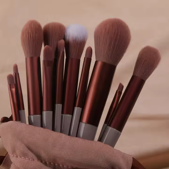 Set De 13 Pinceles De Maquillaje RUZOFO Fibras De Lana Herramientas Cosméticas Para Base Corrector Rubor Polvo Sombra Destacador - 1