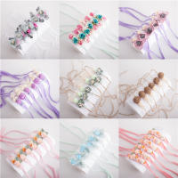 Headband Para Bebés Niñas Recién Nacidos Accesorios De Pelo Con Flor Ropa De Bebé Estilo Lindo Material Algodón Blends Propiedades Fotográficas - details 1