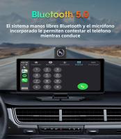 Radio De Coche Multimedia 10.26' Con Wireless Carplay Pantalla Para A-pple Y Android Monitor 4K DVR Cámara De Retroceso Resolución 1280x720 Touch Screen - details 13