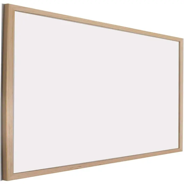 Maxia Market - Pizarra Blanco, Enmarcado con Madera sólida, para tiza y rotulador de Pizarra Material escolar y de oficina - 1