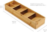 Tienda de cajones Joseph Joseph ™ Bambú, organizador compacto para cubiertos, diseño apilado, natural. - details 2