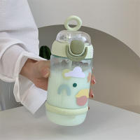 Botella De Agua De 600ML Para Niñas Con Palito Portátil Y Desechable Para Bebidas Como Jugo Y Leche Kettle De Bebida Al Aire Libre - details 4