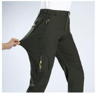Pantalones De Deporte Al Aire Libre Para Hombres Secado Rápido Sueltos Y Elásticos Con Múltiples Bolsillos Transpirables Impermeables - details 10