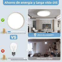 Luz De Techo Redonda LED Impermeable Y a Prueba De Insectos Para Baño Y Dormitorio Iluminación Moderna Para Sala De Estar Y Cocina - details 9