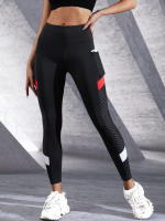 Leggings De Yoga Para Mujer Con Banda Alta De Malla Y Bolsillos Laterales Control De Abdomen Leggings Modelantes Para Ejercicio - details 0