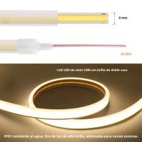 Tira De Luz LED COB Doble Lado Impermeable Flexible 12V 24V 320LEDs Alta Densidad Iluminación Lineal 0.5-20M Para Decoración De Interiores - details 9