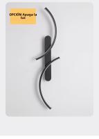 Lámpara De Pared Moderna En Forma De C LED Minimalista Para Decoración De Hogar Sala De Estar Dormitorio Pasillo Oficina Instalación En Pared Material Aluminio - details 14