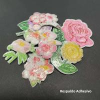 5PCS/set Parches De Bordado De Flores Sola De Tela Para Reparación De Ropa Y Accesorios De Moda Estilo Floral Y Solteros - details 4