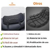 Almohadilla De Silla De Motocicleta Honeycomb Gel Con Telas De Malla 3D Absorbedor De Choque Alivio De Presión Transpirable - details 6