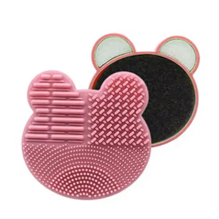Limpieza De Cepillos De Maquillaje Con Gel De Silicona Alfombrilla De Limpieza Para Cepillos De Base Y Maquillaje Herramienta De Limpieza Para Cosméticos - 1